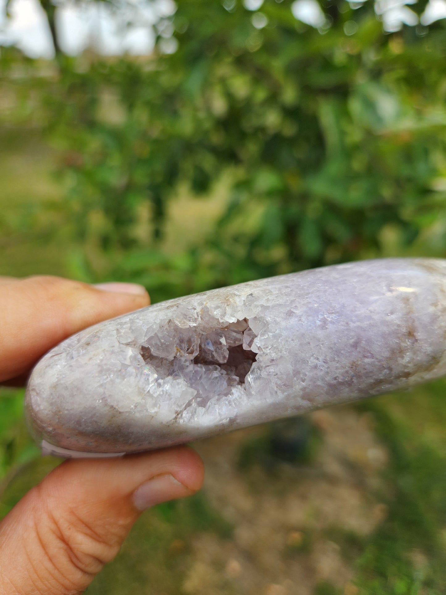 Pink Amethyst Heart Crystal – Genuine Pink Amethyst Geode Heart, Love & Healing Stone for Heart Chakra