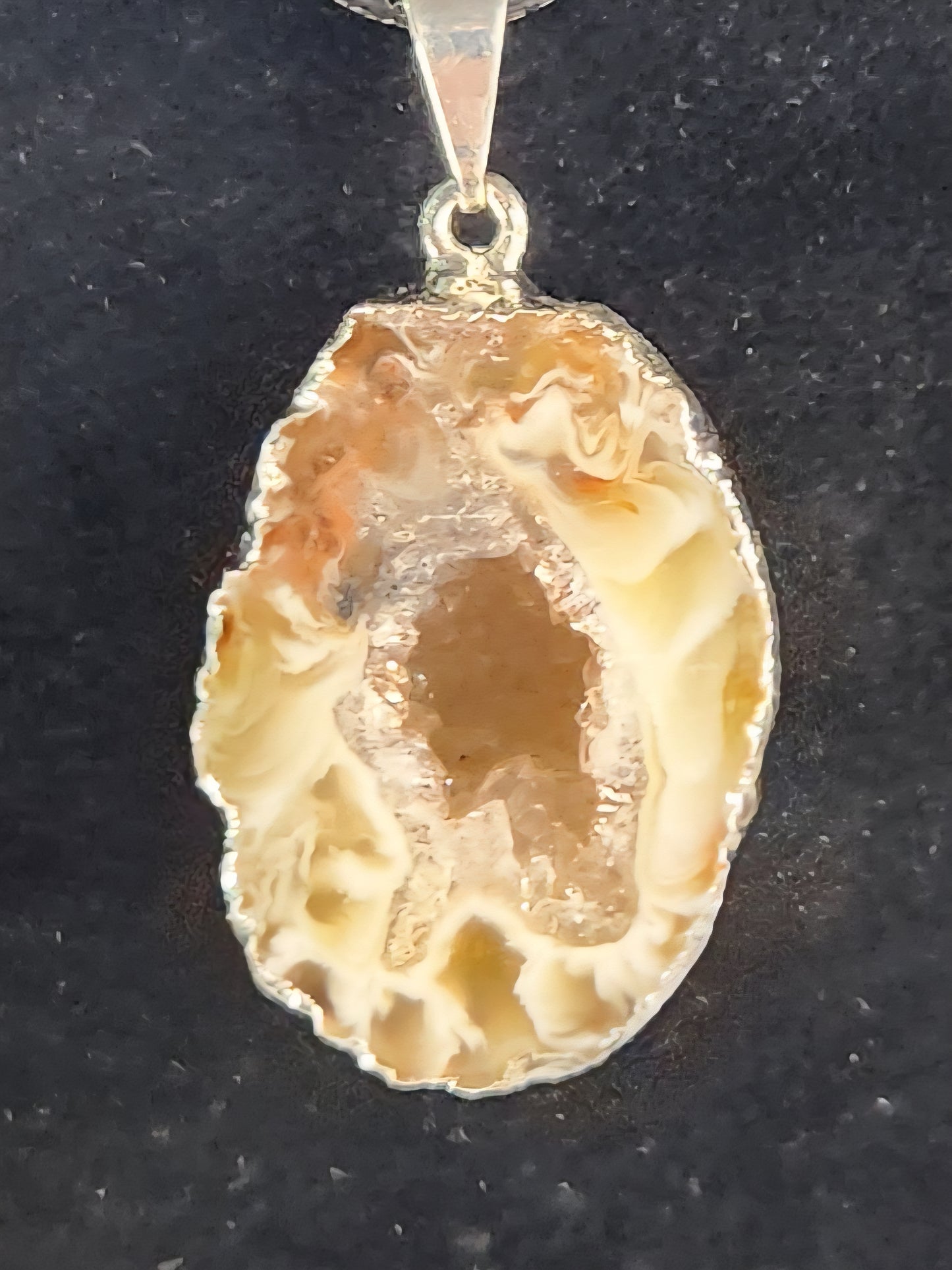 Natural Druzy Agate Necklace | Crystal Druzy Pendant | Agate Geode Necklace | Boho Crystal Jewelry | Healing Stone Necklace