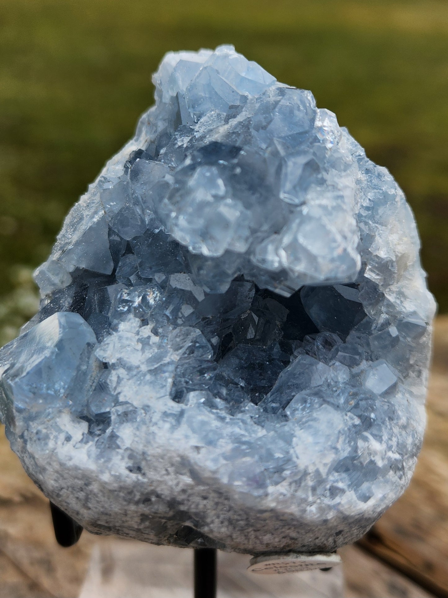Natural Celestite Cluster – Raw Blue Celestine Crystal for Healing, Meditation & Home Décor