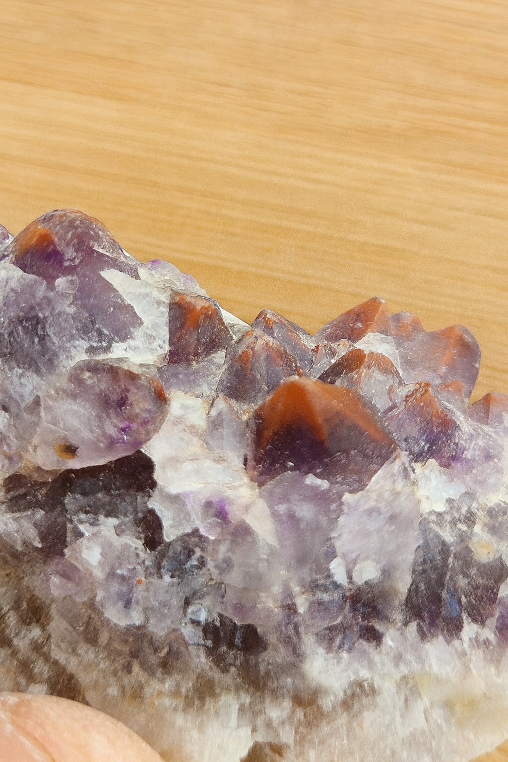 Super 7 Red Cap Amethyst – Thunder Bay, Canada | Rare Hematite-Capped Amethyst • High Vibration Stone • Collector Specimen
