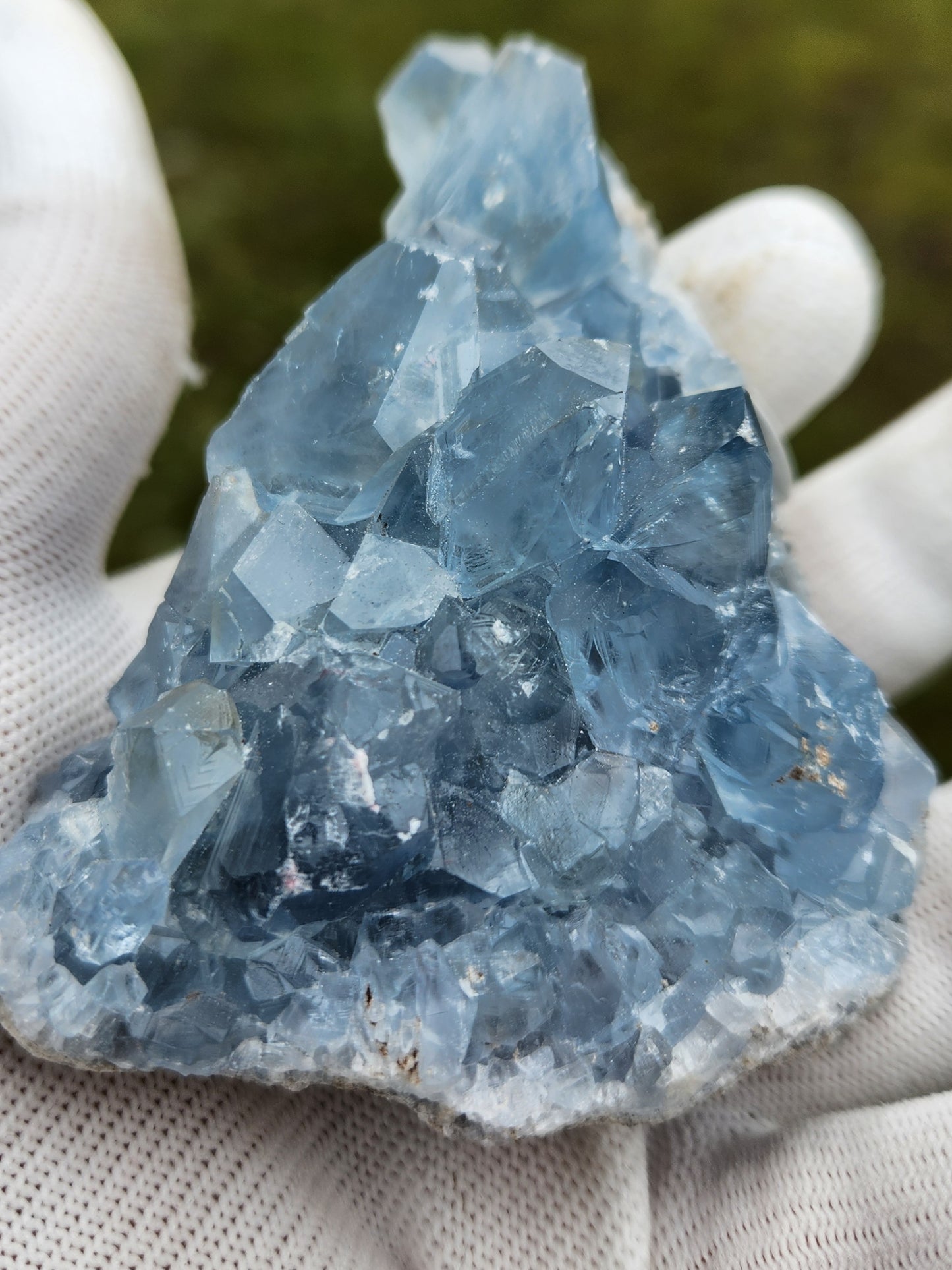 Natural Celestite Cluster – Raw Blue Celestine Crystal for Healing, Meditation & Home Décor