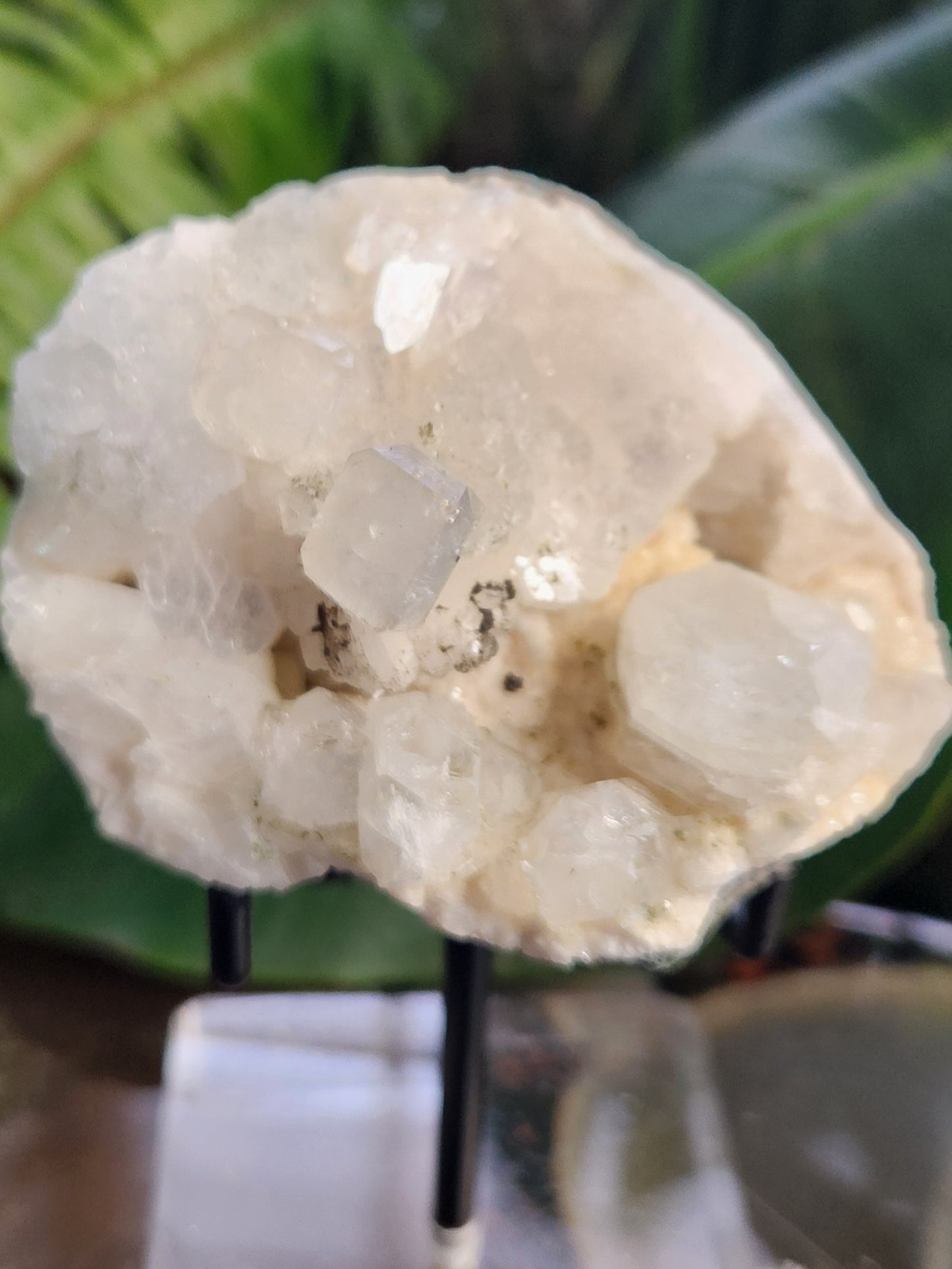 Stunning Natural Apophyllite Crystal on Stilbite – Cubic Apophyllite Zeolite Cluster from India
