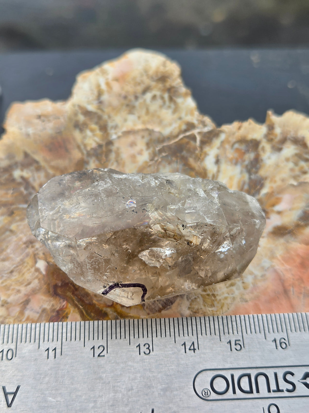 Herkimer Diamond with Active Enhydro | Water Bubble Herkimer Quartz