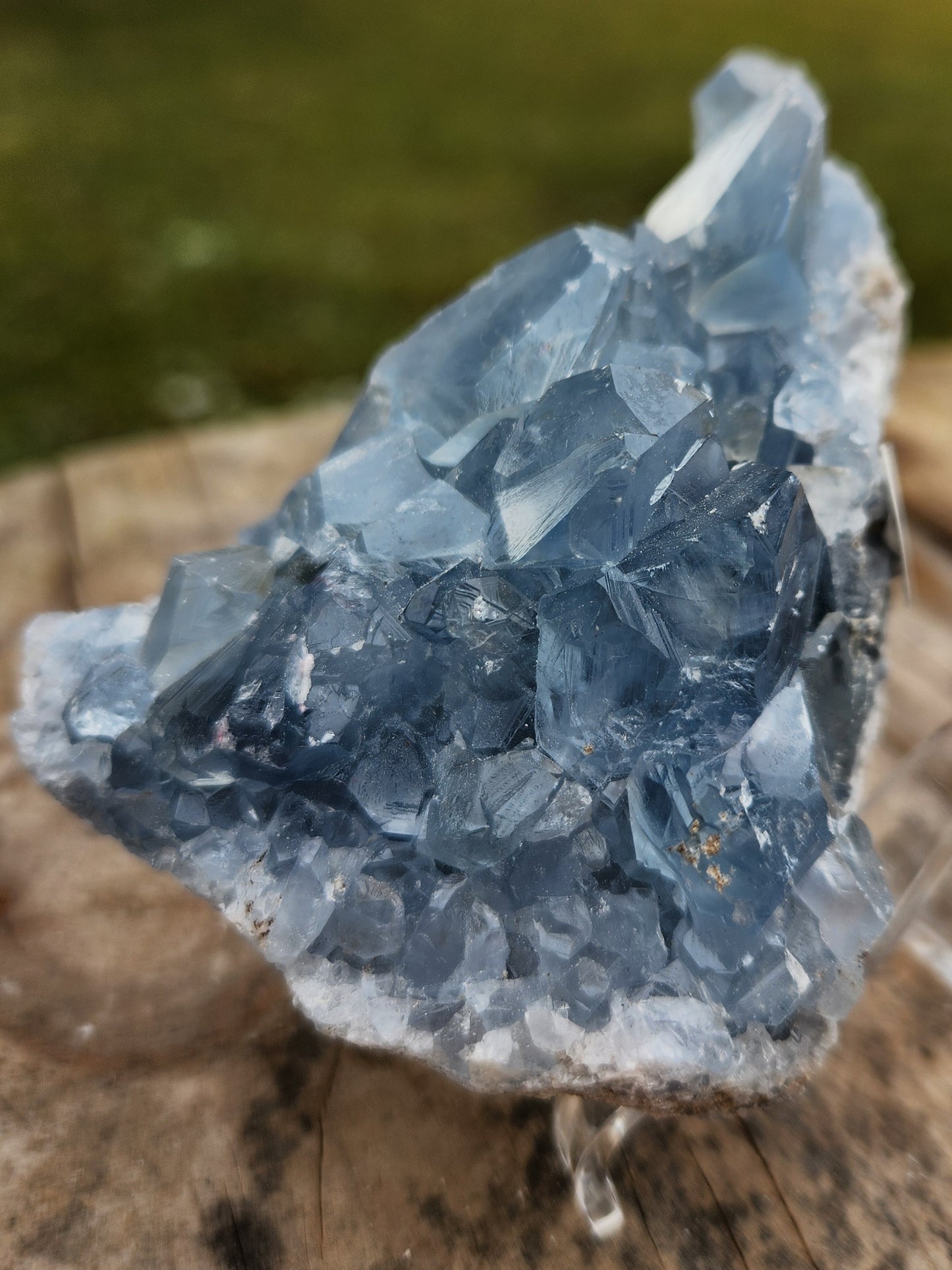 Natural Celestite Cluster – Raw Blue Celestine Crystal for Healing, Meditation & Home Décor