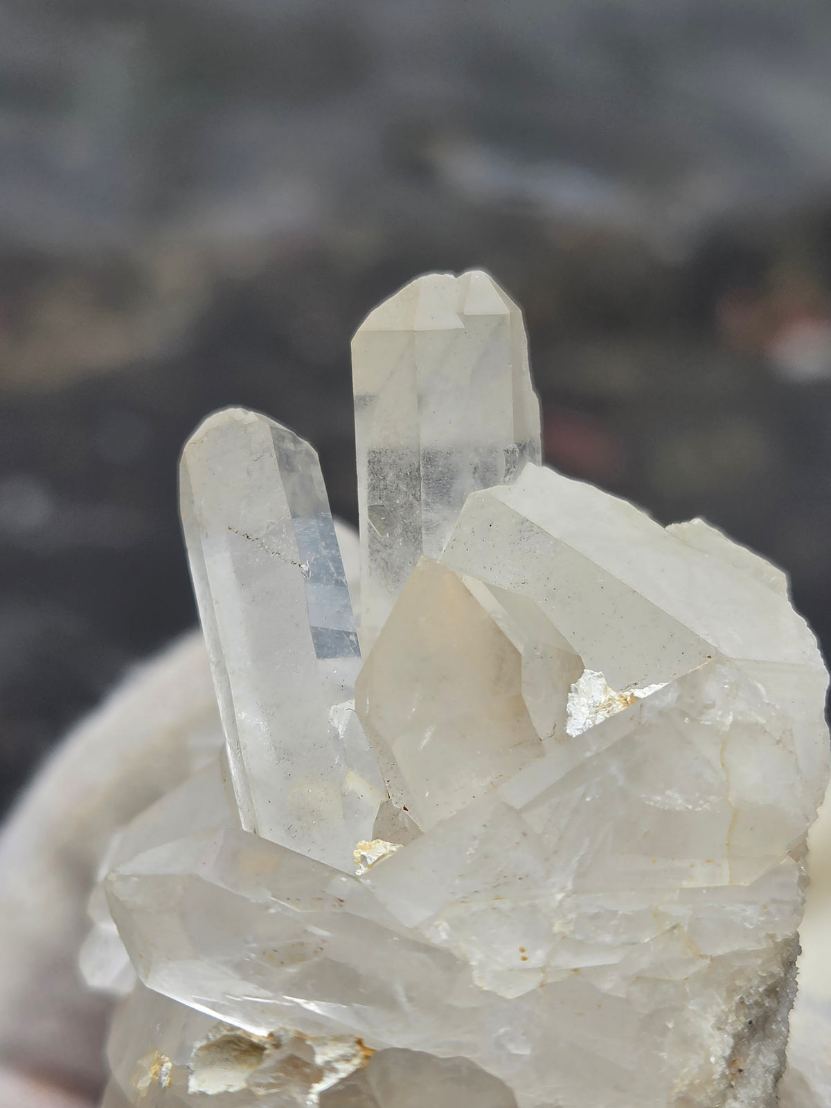 Natural Clear Quartz Crystal Cluster | Large Quartz Points