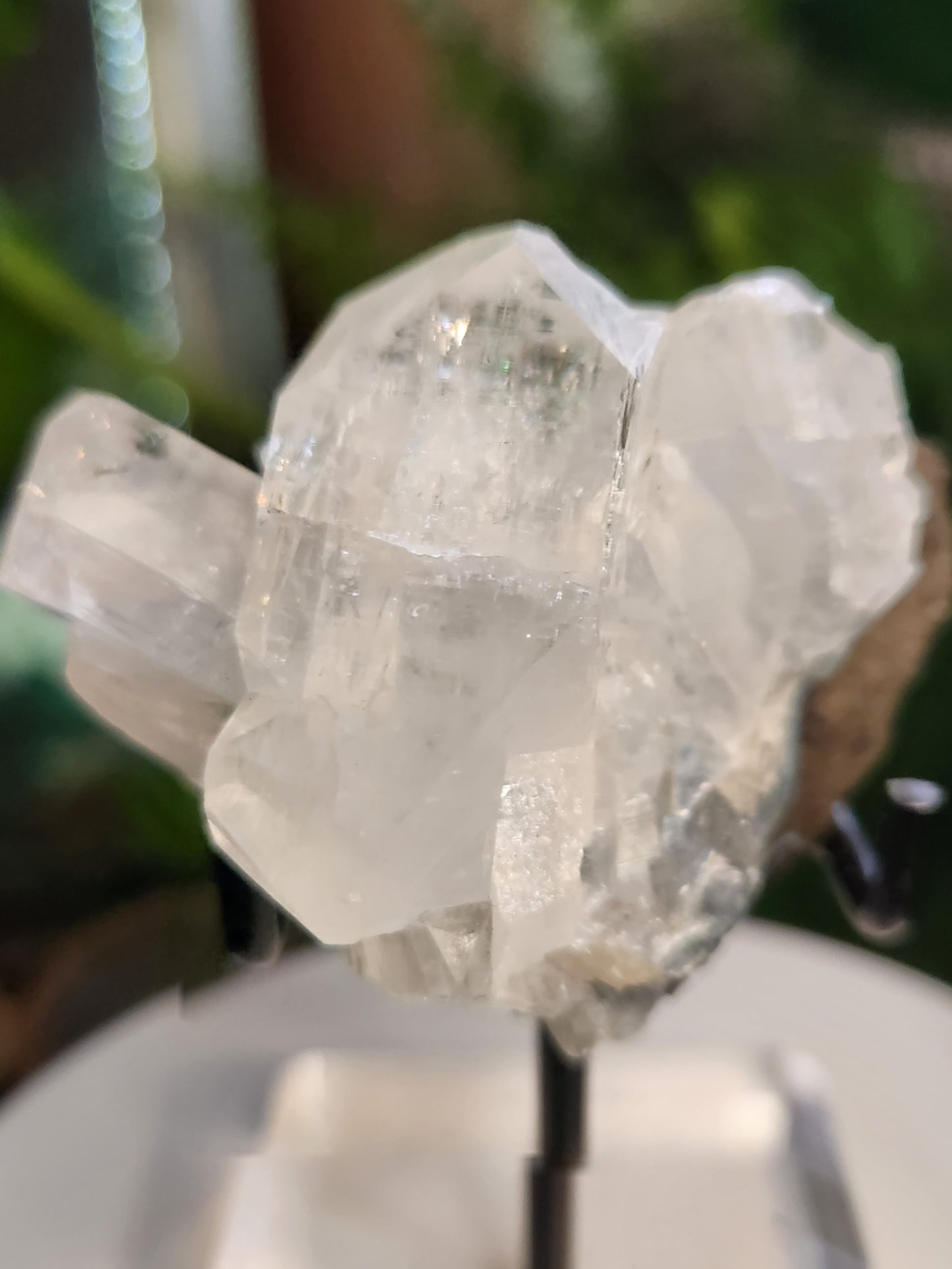 Natural Apophyllite Stilbite Crystal Cluster – High Vibration Druzy Specimen for Healing, Clarity & Spiritual Growth