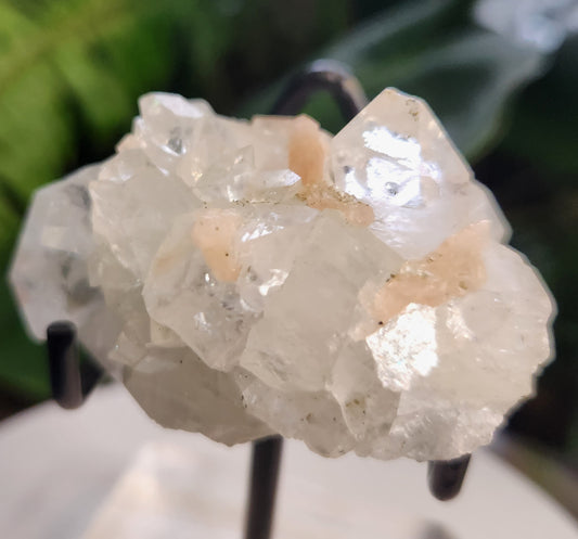 Natural Apophyllite Stilbite Crystal Cluster – High Vibration Druzy Specimen for Healing, Clarity & Spiritual Growth