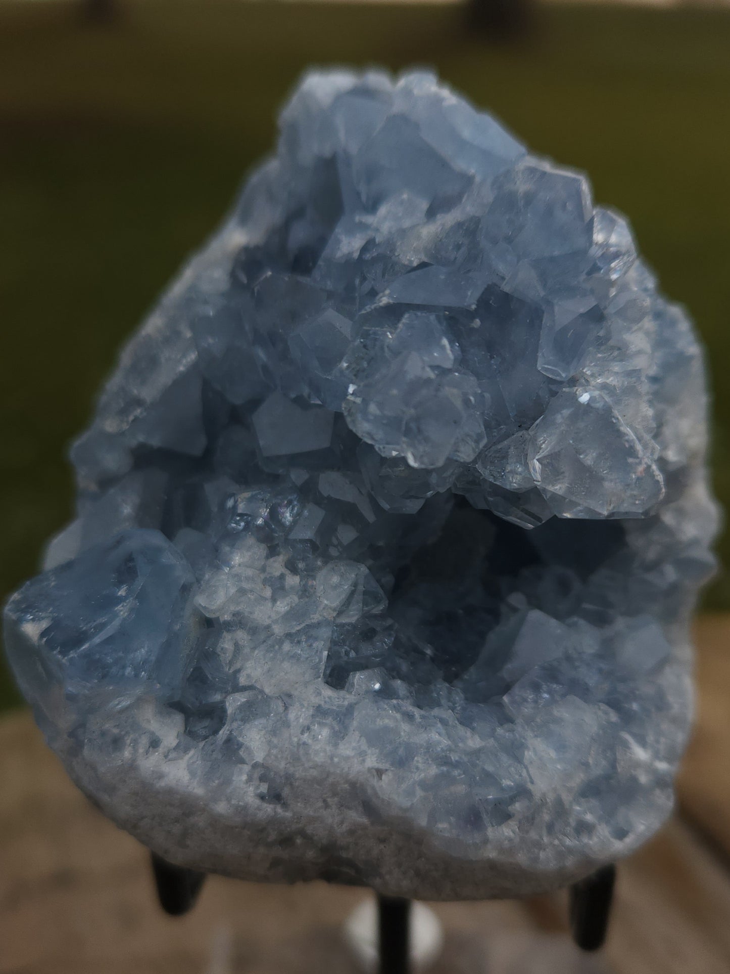 Natural Celestite Cluster – Raw Blue Celestine Crystal for Healing, Meditation & Home Décor