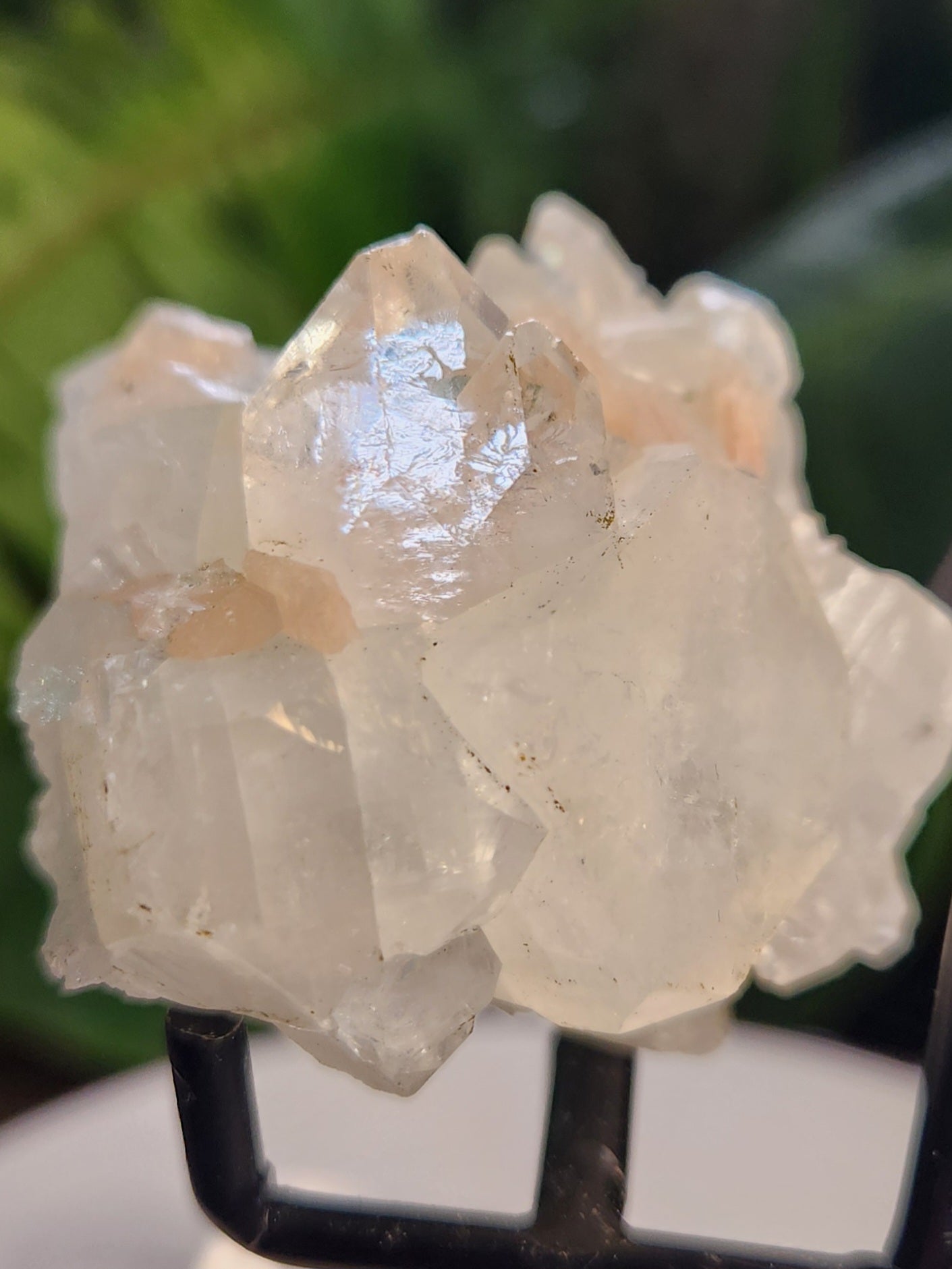 Natural Apophyllite Stilbite Crystal Cluster – High Vibration Druzy Specimen for Healing, Clarity & Spiritual Growth