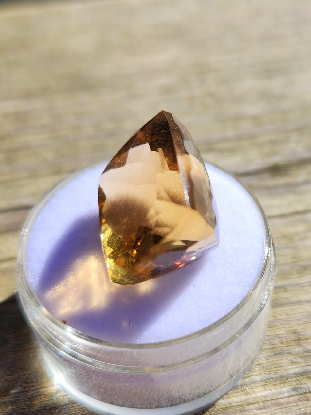 Natural 19.45 Carat Citrine Gemstone – Unheated Yellow Brazilian Octagon Cut | Genuine Golden Citrine for Jewelry, Healing & Collectors