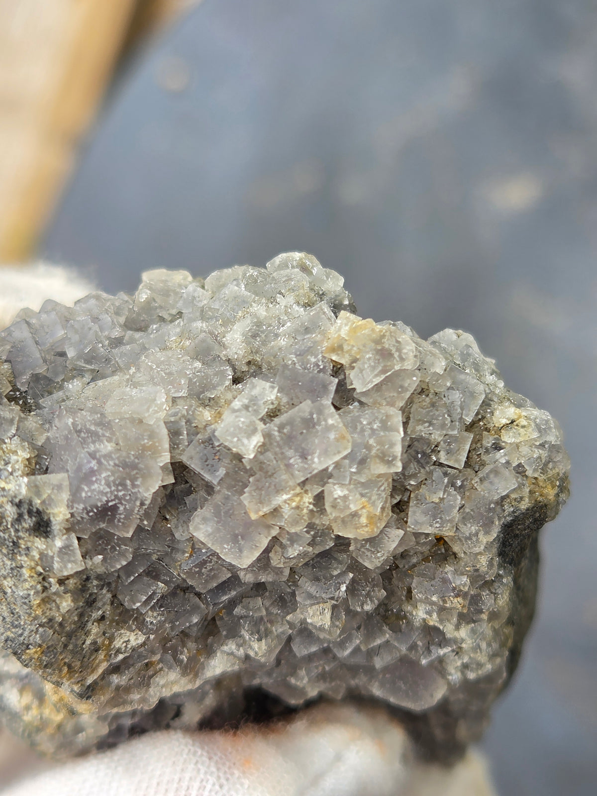Natural Fluorite Crystal Cluster on Matrix | Raw Fluorite Mineral Specimen