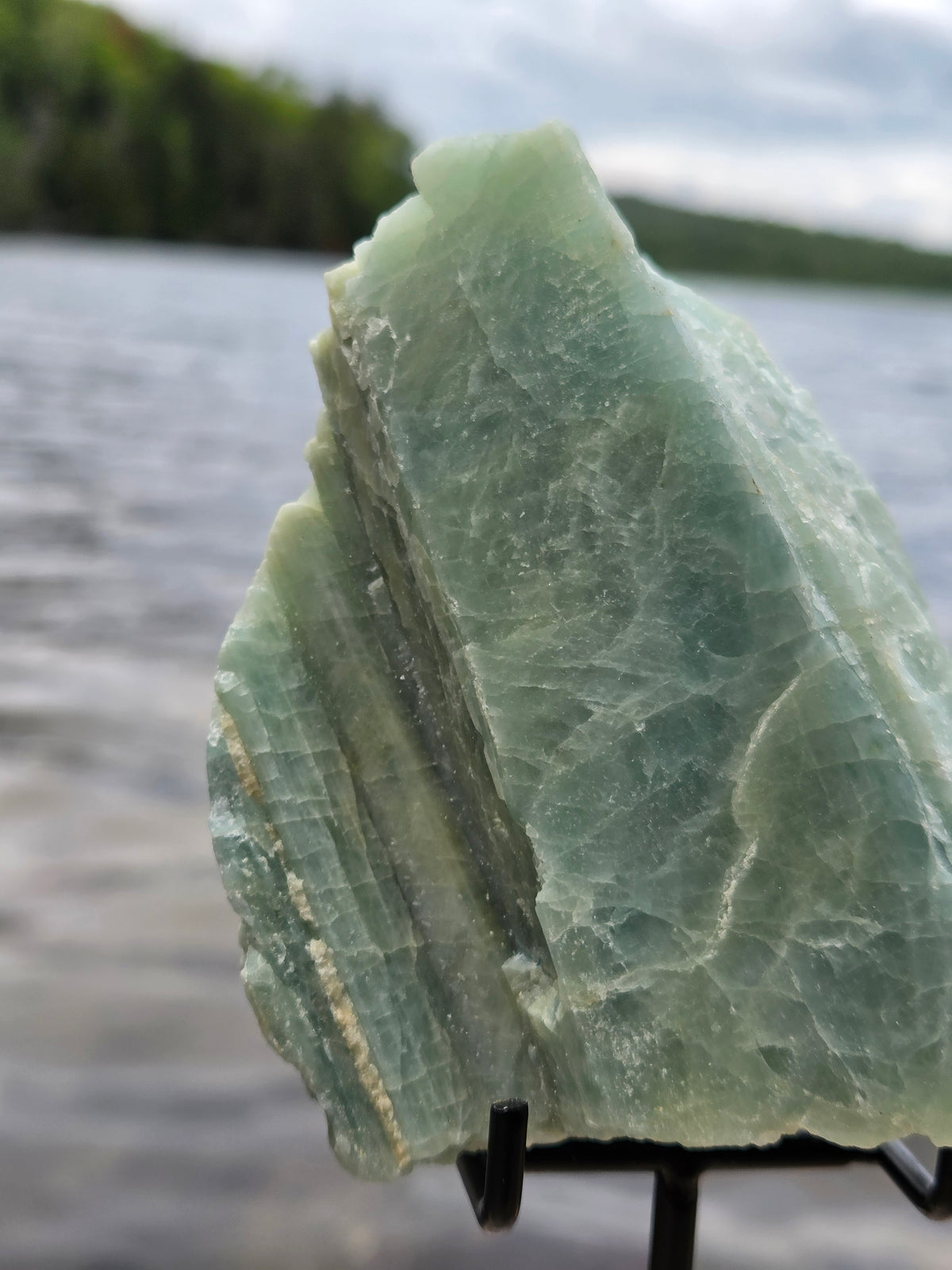 Raw Aquamarine Crystal | Natural Blue Green Aquamarine