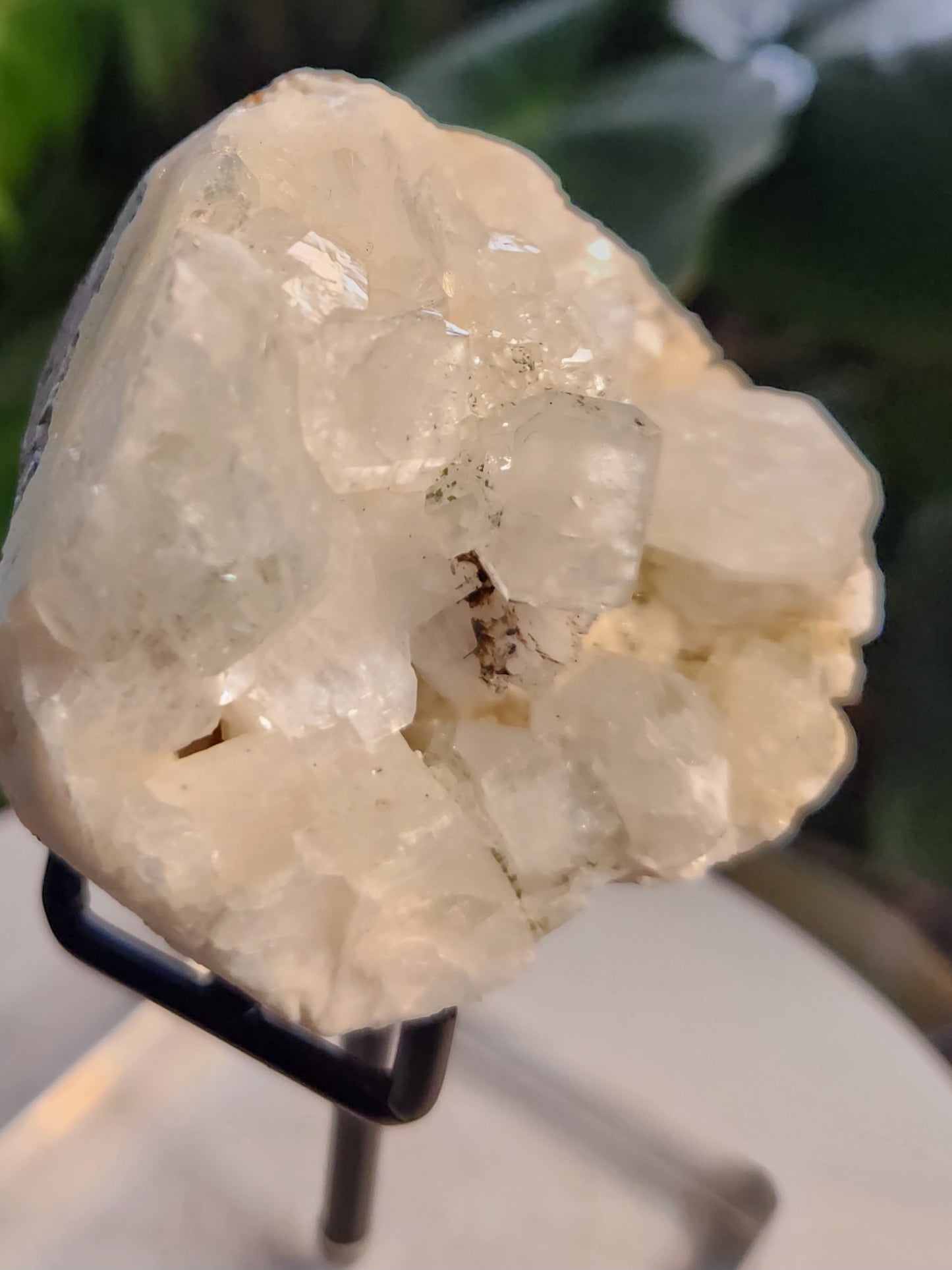 Stunning Natural Apophyllite Crystal on Stilbite – Cubic Apophyllite Zeolite Cluster from India