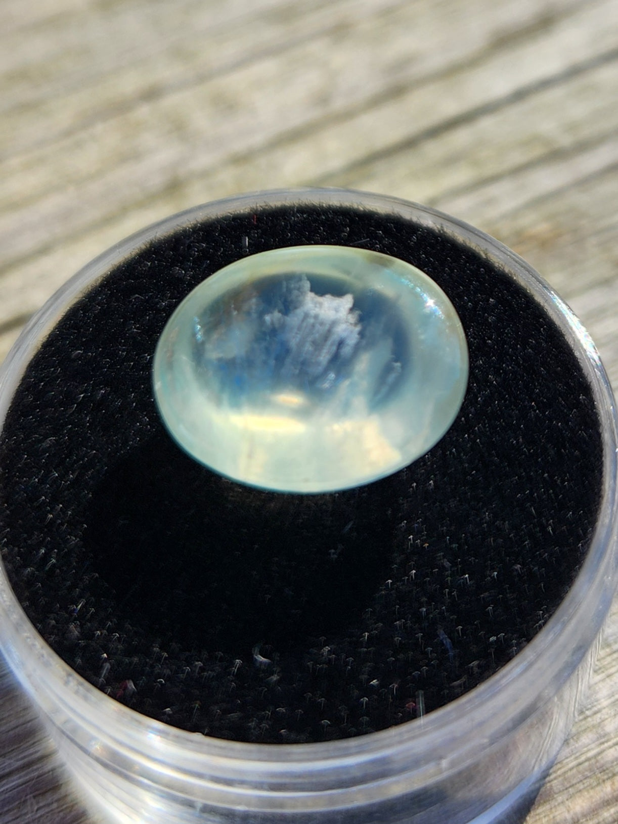 Natural Green Prehnite Gemstone 6.55 Carats from Africa – Polished Cabochon for Jewelry, Collector, or Healing Crystal Use