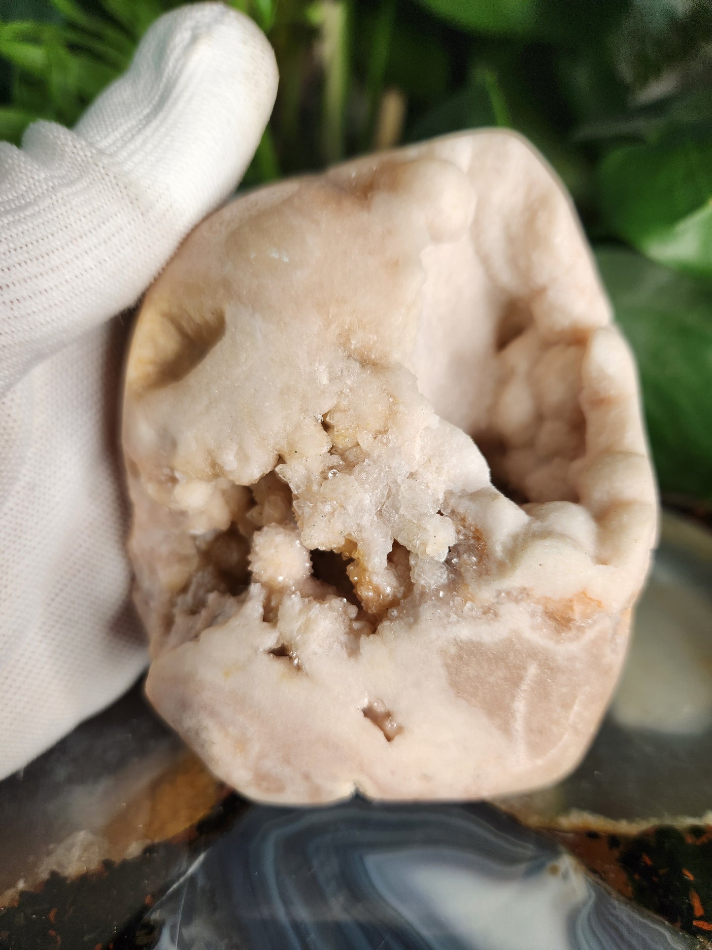 Pink Amethyst Druzy Crystal Cluster – Natural Raw Druzy Sparkling Display Stone