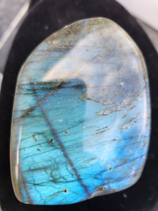 Blue Flash Labradorite Freeform – Polished Labradorite with Intuition & Protection Energy