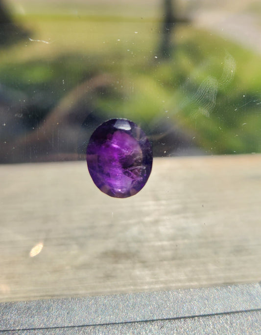 5 Carat Natural Faceted Amethyst Gemstone – Genuine Purple February Birthstone – High Clarity Brazilian Amethyst for Jewelry Making or Collectors