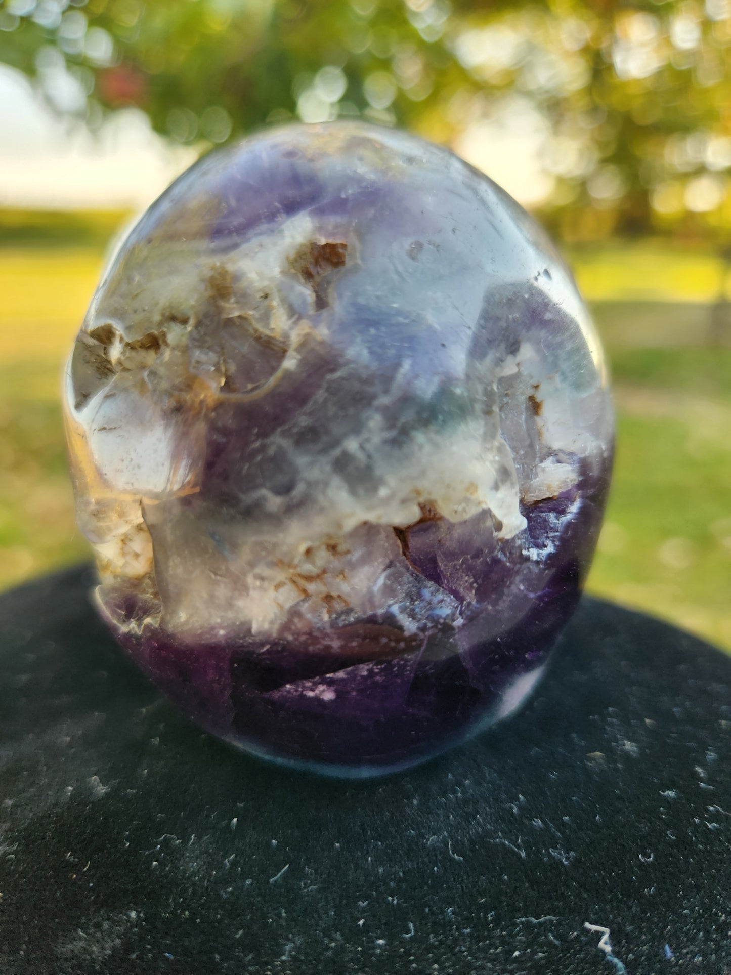 Natural Fluorite Druzy Crystal Skull – Hand-Carved Healing Stone, Spiritual Décor, Meditation Tool, Unique Metaphysical Gift