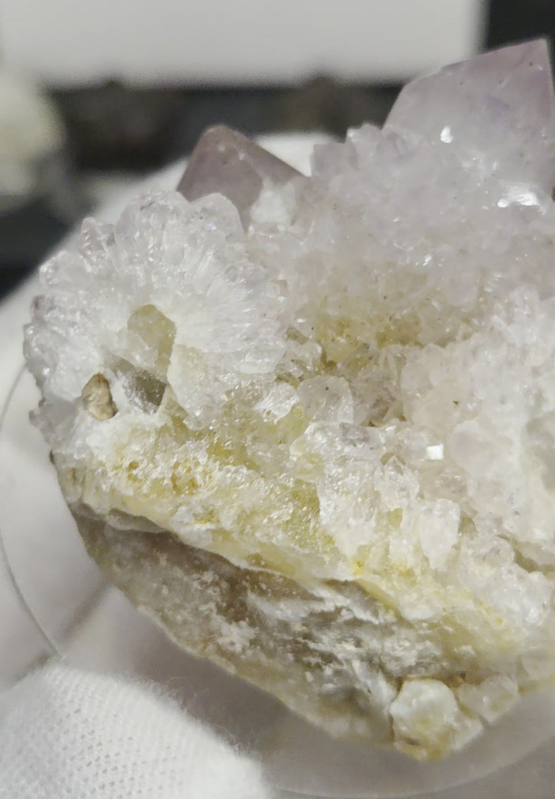 Spirit quartz cluster amethyst cactus quartz specimen