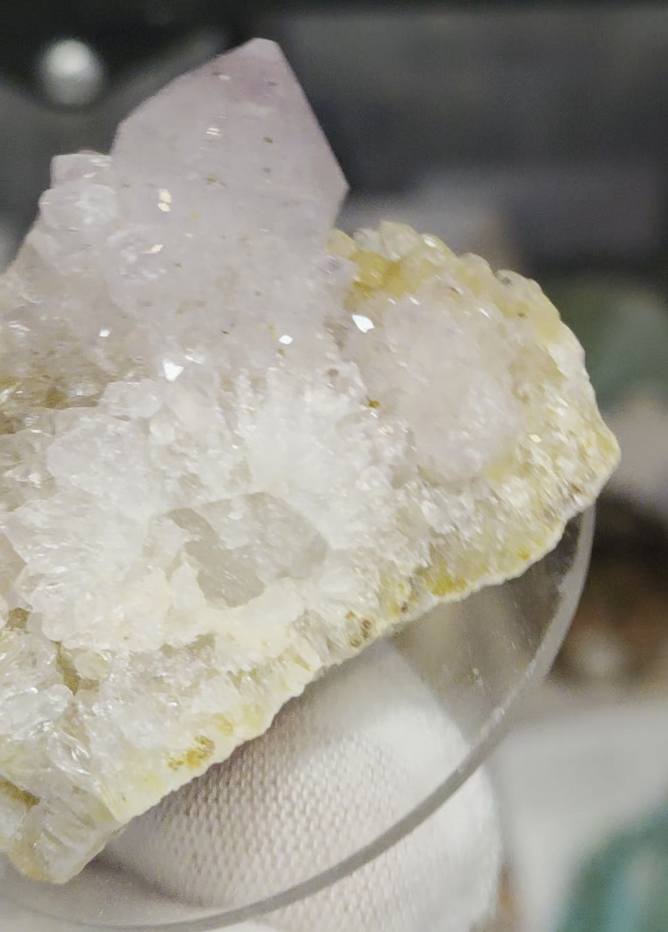 Spirit quartz cluster amethyst cactus quartz specimen