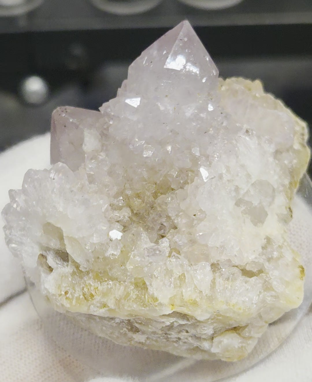 Spirit quartz cluster amethyst cactus quartz specimen