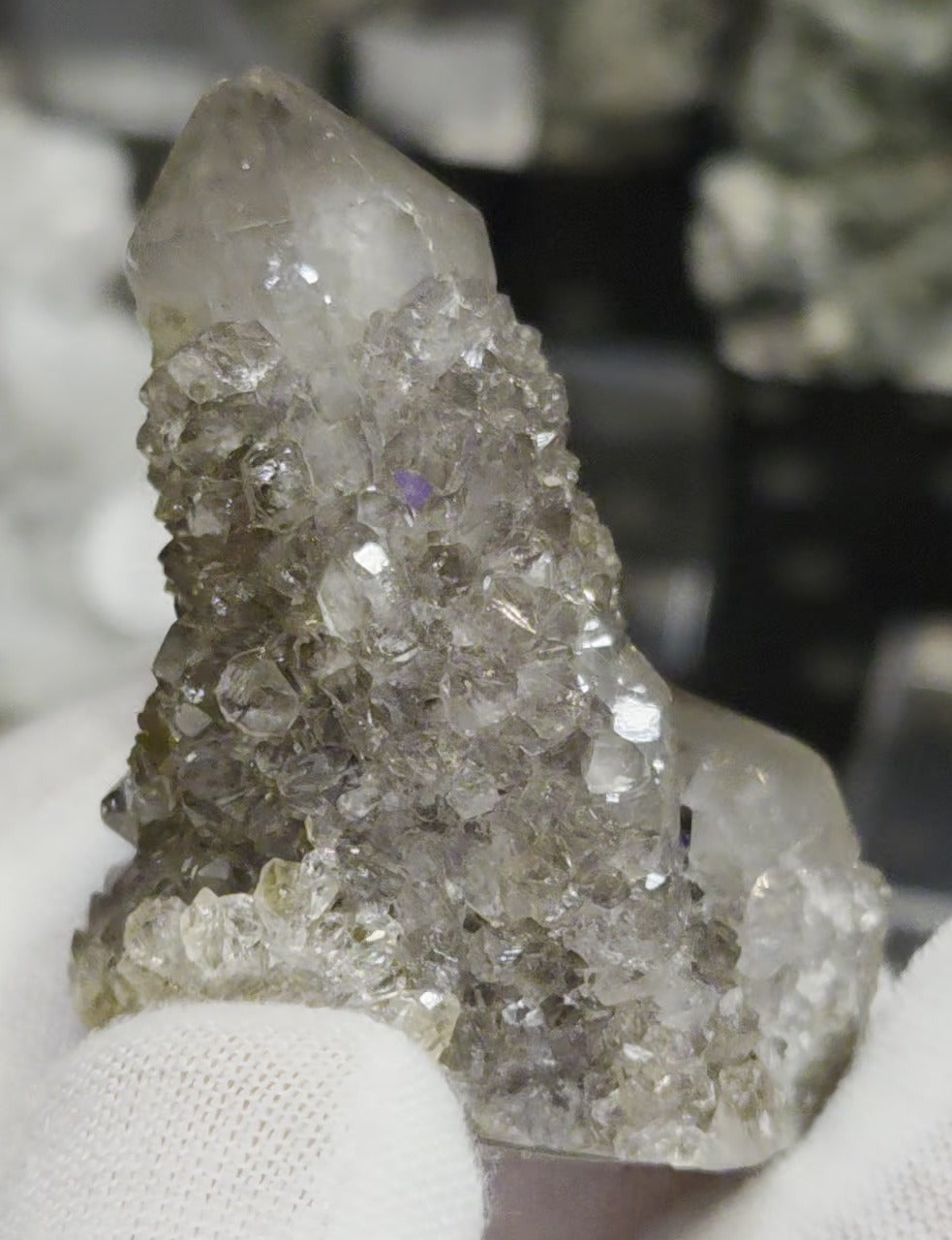 Spirit Quartz crystal cluster specimen