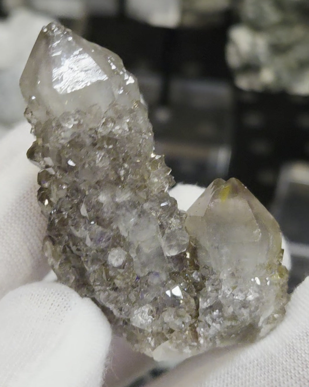 Spirit Quartz crystal cluster specimen