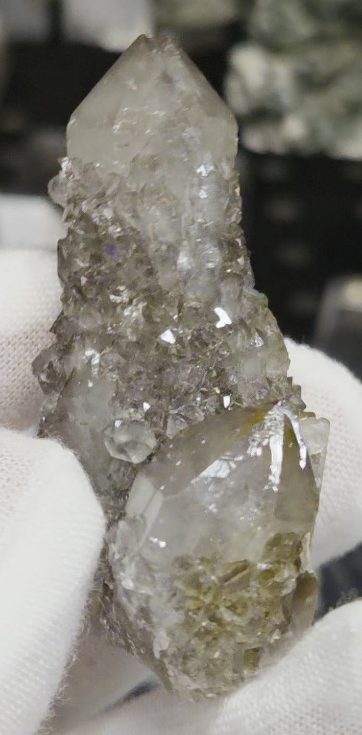 Spirit Quartz crystal cluster specimen