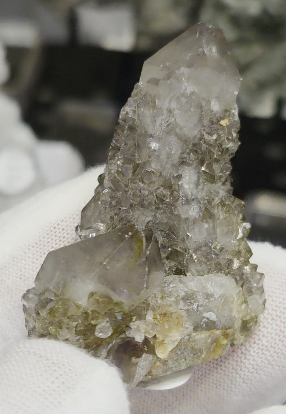 Spirit Quartz crystal cluster specimen