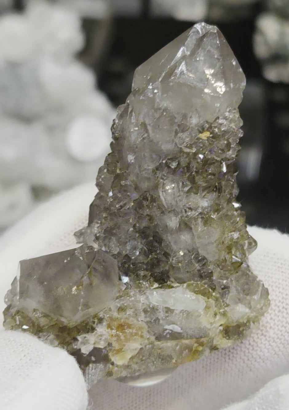 Spirit Quartz crystal cluster specimen