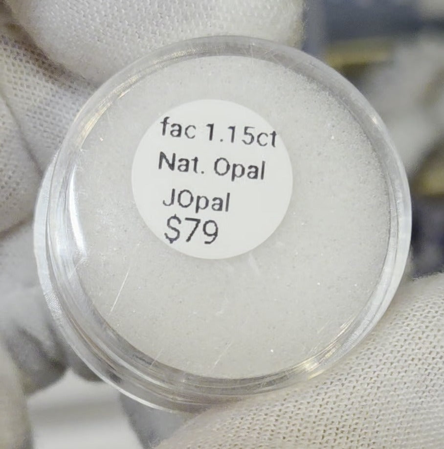 Natural faceted Welo opal gemstones