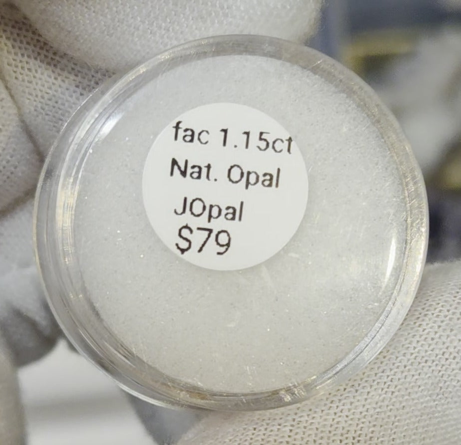 Natural faceted Welo opal gemstones